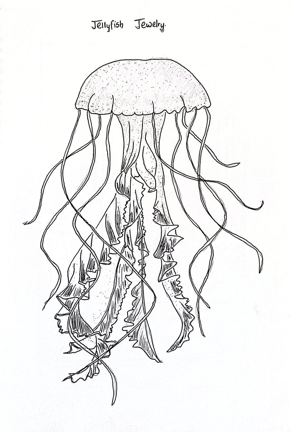 Jellyfish Jewelry Coloring Page