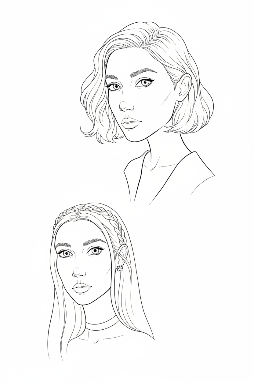 Polished Portrait Illustrations
